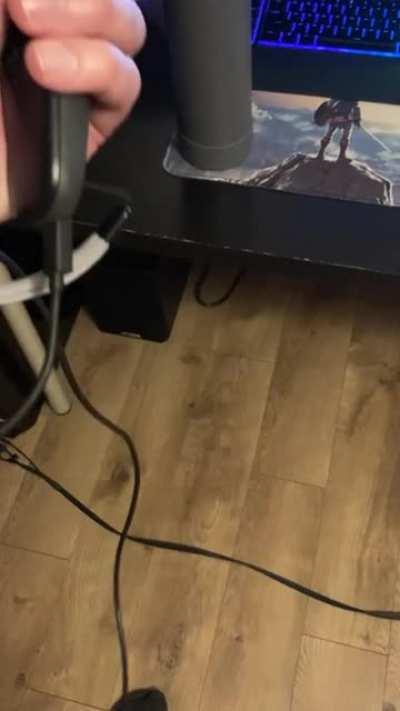 Forgot to charge the controllers, Good thing there's an augment for that!