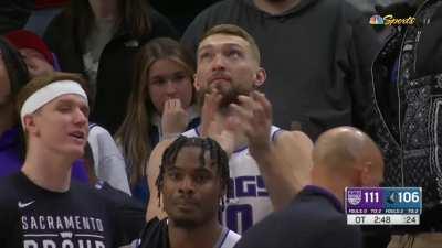 [Highlight] Trey Lyles blows past Rudy Gobert for the slam and 1 (replays)