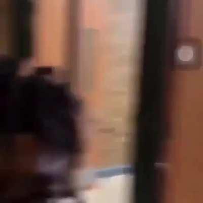 Bruce in the cafeteria