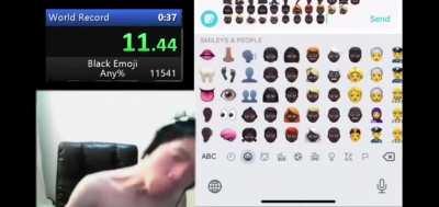Black Emoji Speedrun world record attempt