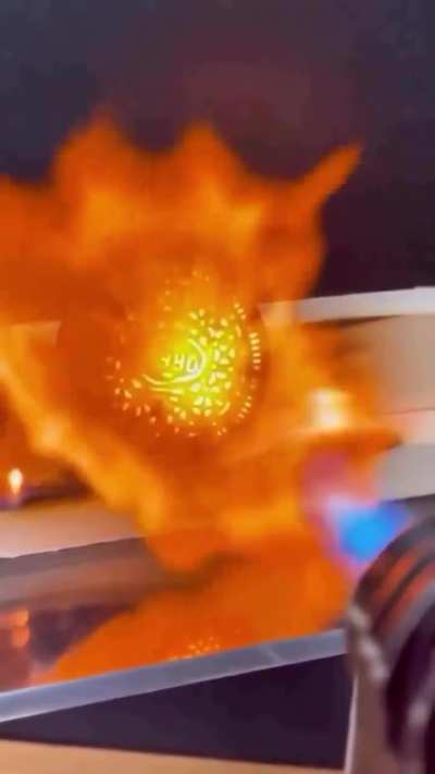 Trying to burn Oreo cookie