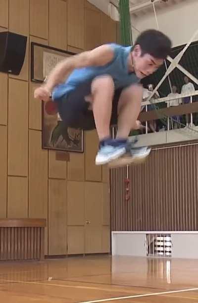 8 full rotations on jump rope