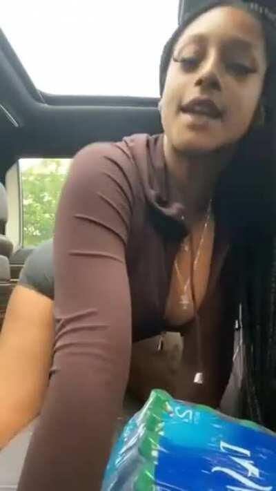 Quick backseat twerk