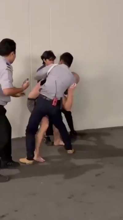 Man loses his mind and goes donkey Kong on police 