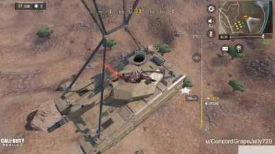 FYI: In BR mode you can board the tank while it is still parachuting down