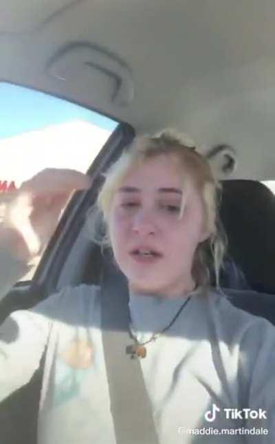 Can anyone make out what she's saying?