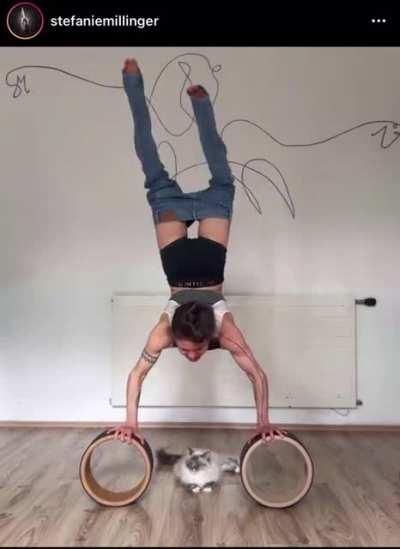 It hurts my back just watching her