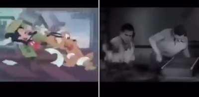 Rare 1940 footage of Walt Disney voicing Mickey Mouse