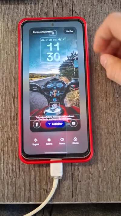 Lock screen one ui 8 bug?