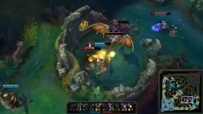 They told me I won't steal the dragon from jungle cho'gath, luckily vayne was kind enough to give me the ride