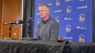 [Highlight] Steve Kerr address the Kyrie situation.