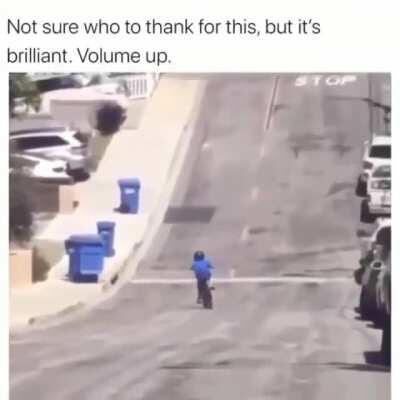 Not sure who to thank for this, but it’s brilliant. Volume up.