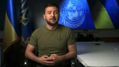 Zelensky naming the seven countries who voted against his speech and UN reaction.