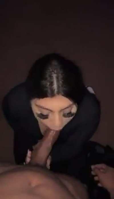 Exploded in her mouth