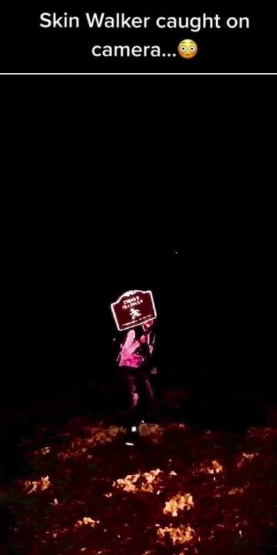 Rare footage of skinwalker