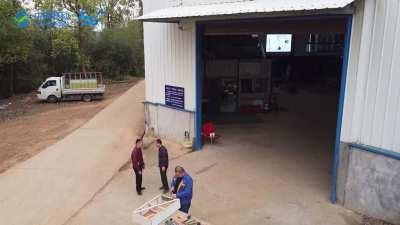 A promotional film demonstrates the applications of smart cameras and speakers in Rural Vitalization Project