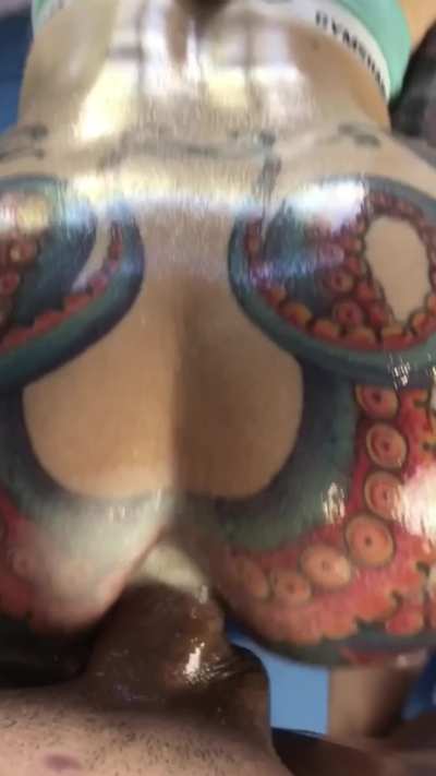 He oiled me up, Used my hole for hours, Shot cum inside, Then just left.