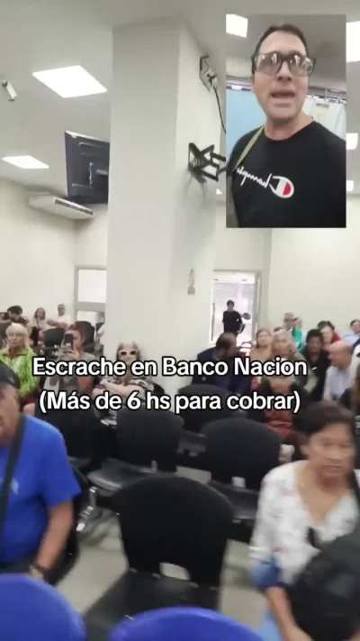 Escrache al banco nacion 1 cajero 200 personas.