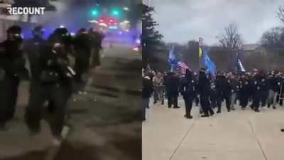 BLM protest vs Trump protest