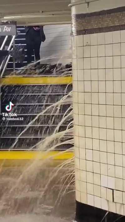 A subway station in NYC today