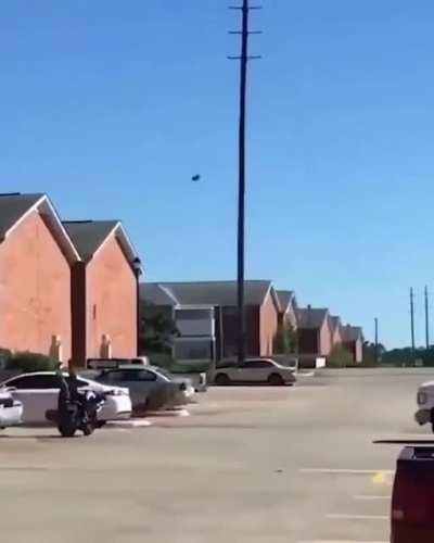 “And uh, it ricocheted in through the window”