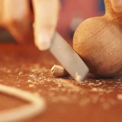 Calabash wood carved doll by Tec Ltp