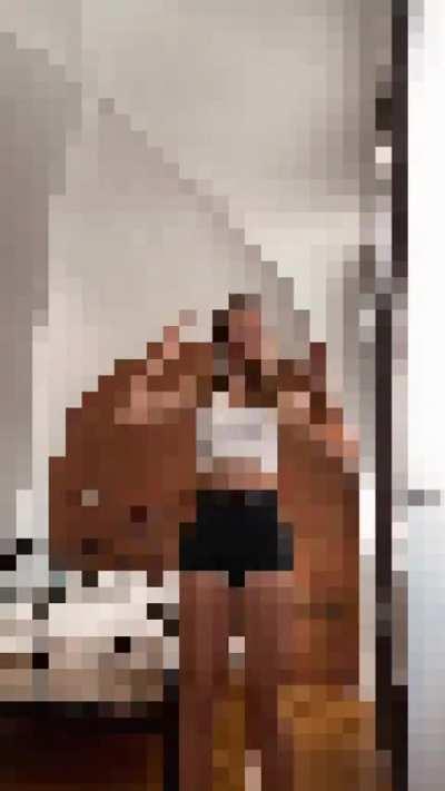 another irl that unless you’re an alpha you won’t be seeing! the bike pros suit her so well 🥵