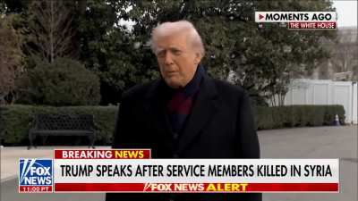 POTUS addresses the ISIS attack on U.S. forces in Syria: “We mourn the loss of 3 great patriots in Syria… we pray for them, and their parents, and their loved ones… We will retaliate.