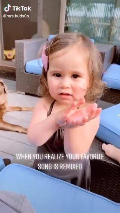 When you realize your favorite song is remixed