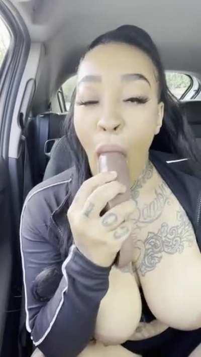 Swallowing it all with no effort🥴