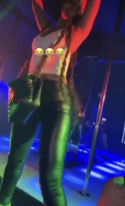 Get on the pole wid yo thick ass