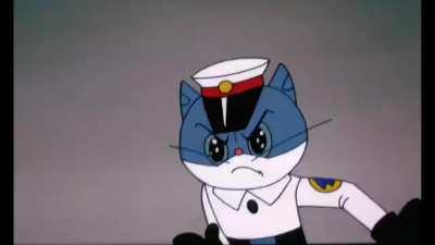 因为四川的简称“蜀”和”鼠“同音，一段黑猫警长用警棍暴打老鼠的视频在墙内走红