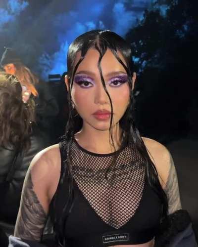 In black at Savage x Fenty Show