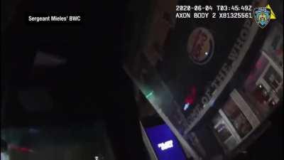 Dzenan Camovic stabbing a Brooklyn, NYC police officer in the neck and shooting two others