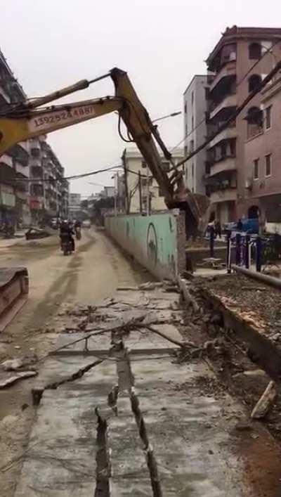 Let me just sneak past the construction site real quick...