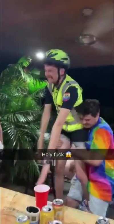 I'm so glad he was wearing a helm---oopsie doodle doo!.