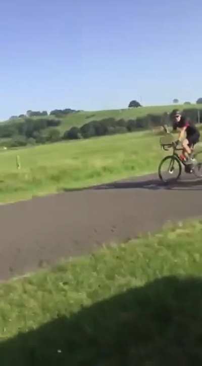 Bro, you still can’t drive in the bike lane