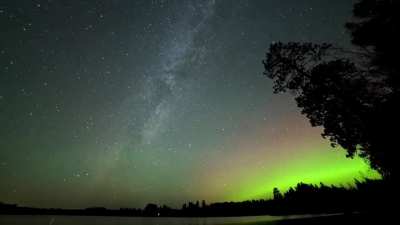 Northern Minnesota Milky Way and Northern Lights - Oct 18th-19th