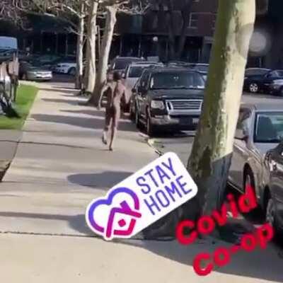 Streaking head first into a vehicle