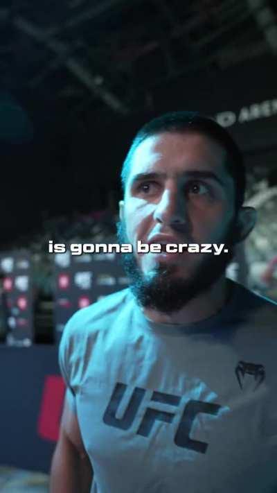 Two different perspectives after the ceremonial weigh-ins at UFC 280