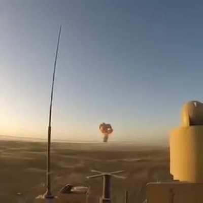 Shockwave from bomb.