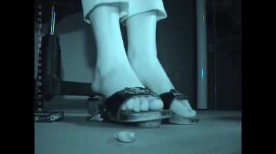 unaware pedaling under her desk