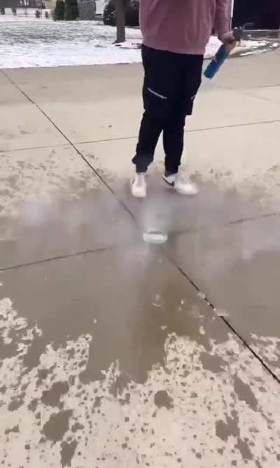 Man puts a firecracker inside a glass jar