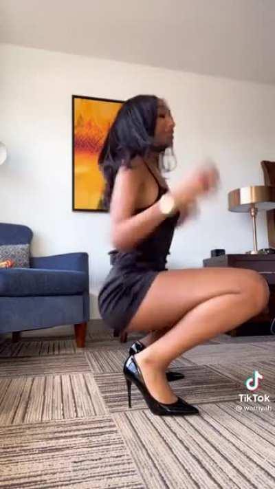 Twerking in dress