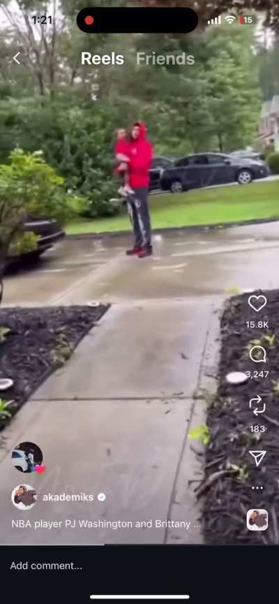 NBA player PJ Washington and his baby moms Brittany Jenner arguing