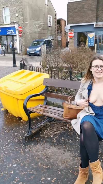 My little titties out in public