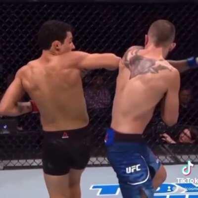 Two spinning back elbows hyper slow mo