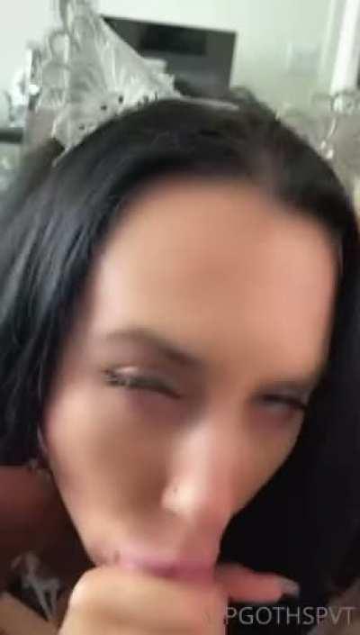 Has to make sure she got a taste!