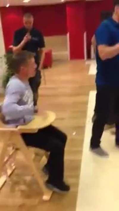 WCGW if adult will try to sit in a high chair