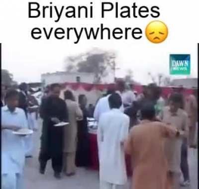 PTI serving Briyani